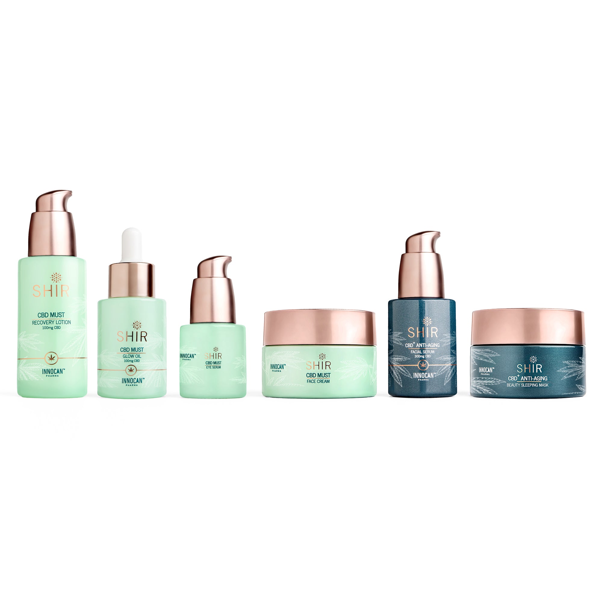 Shirbeauty, CBD EYE SERUM, CBD FACE GLOW OIL, CBD FACE CREAM, CBD PLUS FACIAL SERUM, CBD PLUS SLEEPING MASK, CBD RECOVERY LOTION